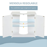 easycomfort easycomfort amardietto sottolavabo in mdf mobiletto sottolavello bianco per bagno con 2 ante 60x30x60cm ean 8054111843294