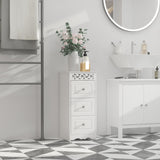 easycomfort easycomfort mobiletto multiuso con cassetti mobiletto basso in mdf grado e1 29 8x29 8x68 5cm bianco ean 8054144134123