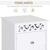 easycomfort easycomfort mobiletto multiuso con cassetti mobiletto basso in mdf grado e1 29 8x29 8x68 5cm bianco ean 8054144134123