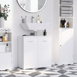 easycomfort easycomfort mobile sottolavabo per bagno a 2 ante in legno con mensola regolabile 60x30px62 5cm
