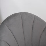 easycomfort easycomfort set 2 sedie sala da pranzo e soggiorno imbottite design nordico ed ergonomico in metallo e velluto 52x54x79 cm grigio ean 8055776910635