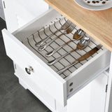 easycomfort easycomfort credenza alta per cucina mobile buffet in legno bianco armadio dispensa in stile classico bianco 68x39 5x170cm ean 8054144135472