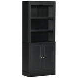 easycomfort easycomfort credenza cucina in legno con ripiani e armadietto 2 ante con mensole regolabili 74 6x35 5x182 5cm