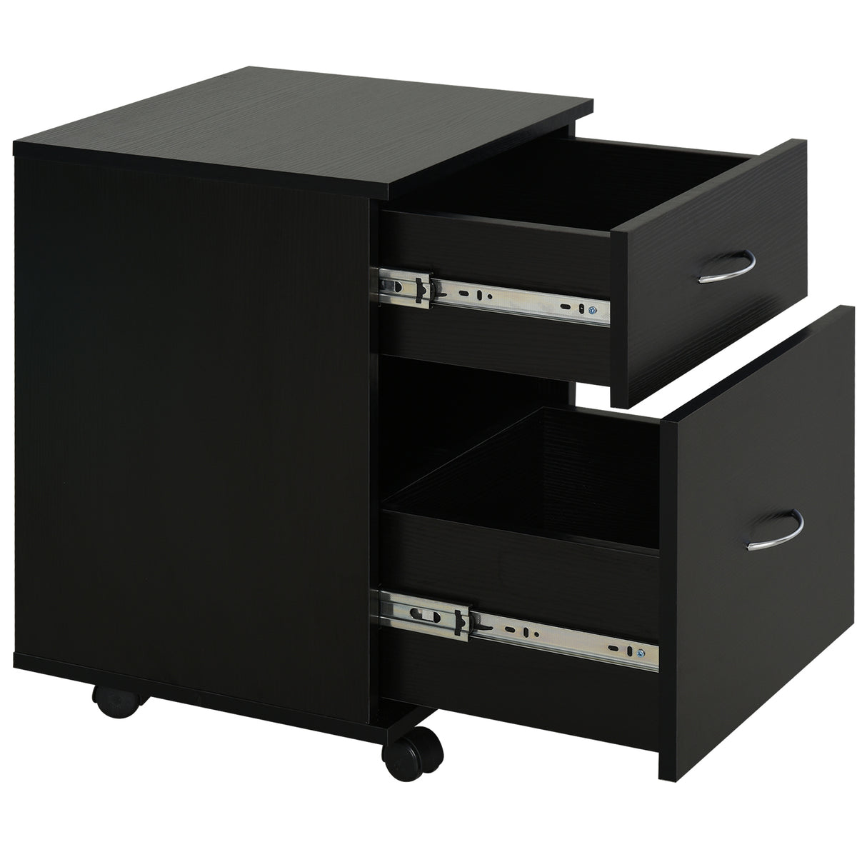 easycomfort easycomfort cassettiera a rotelle da ufficio salvaspazio in legno 41x39x58cm nero ean 8054111844734