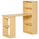 easycomfort easycomfort scrivania computer con libreria salvaspazio tavolo da pranzo per ufficio e studio in truciolato 120x55x120 cm ean 8054144134253