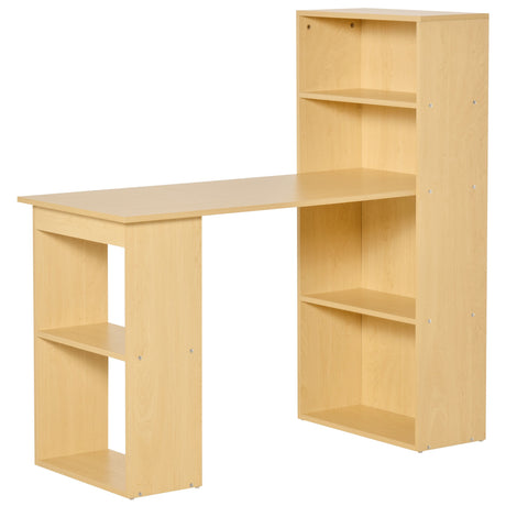 easycomfort easycomfort scrivania computer con libreria salvaspazio tavolo da pranzo per ufficio e studio in truciolato 120x55x120 cm ean 8054144134253
