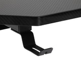 easycomfort easycomfort scrivania gaming con passacavi portabicchieri e gancio per cuffie nera ean 8054144130828