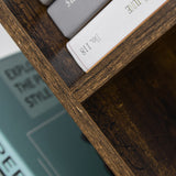 easycomfort easycomfort scaffale libreria design scaffale in legno ad albero in stile industriale con 10 ripiani color legno ean 8054111846301
