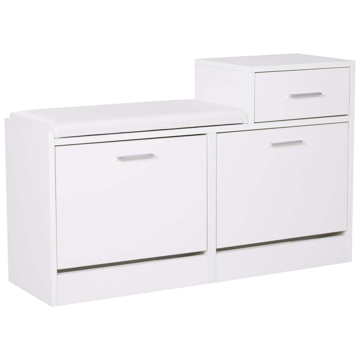 easycomfort easycomfort scarpiera portascarpe robusta design moderno 12 paia di scarpe sedile con cuscino da ingresso in legno truciolato 945 x 57 x 30 cm bianco ean 8054144131733