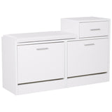 easycomfort easycomfort scarpiera portascarpe robusta design moderno 12 paia di scarpe sedile con cuscino da ingresso in legno truciolato 945 x 57 x 30 cm bianco ean 8054144131733