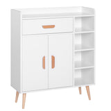 easycomfort easycomfort mobiletto con piedini in legno di pino bianco 80 x 29 5 x 96cm ean 8054111848046