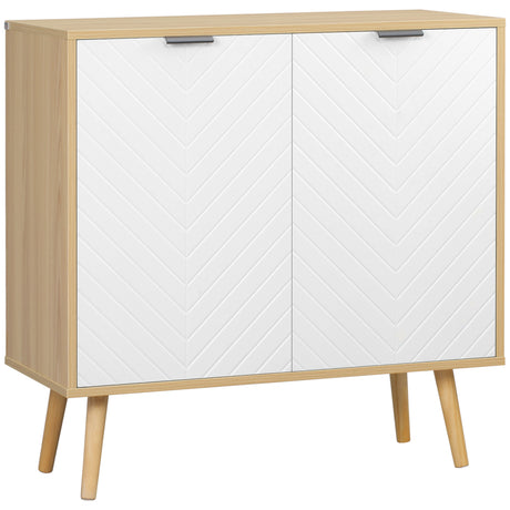 easycomfort easycomfort mobile multiuso moderno in truciolato e legno di pino con ripiano interno regolabile su 3 livelli 77x35x77 5 cm