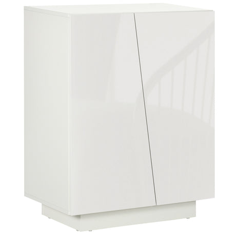 easycomfort easycomfort mobiletto multiuso in truciolato bianco a 3 livelli con ripiano regolabile su 3 livelli 70x40x88 cm
