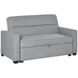 easycomfort easycomfort divano letto a 1 piazza in tessuto seduta 2 posti e schienale a 3 reclinazioni 154x87x89cm