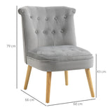easycomfort easycomfort sedia moderna per soggiorno e sala da pranzo con seduta imbottita e tessuto vellutato 60x66x79 cm grigia