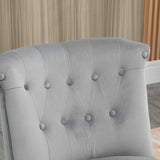 easycomfort easycomfort sedia moderna per soggiorno e sala da pranzo con seduta imbottita e tessuto vellutato 60x66x79 cm grigia
