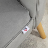 easycomfort easycomfort sedia moderna per soggiorno e sala da pranzo con seduta imbottita e tessuto vellutato 60x66x79 cm grigia