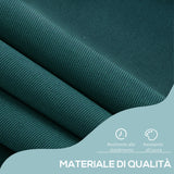 easycomfort easycomfort tenda da sole con manovella telaio telescopico e angolo regolabile verde 200x150cm