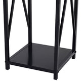 easycomfort portalegna da interno ed esterno salvaspazio in metallo con paletta scopino attizzatoio e pinza 34x34x111cm nero