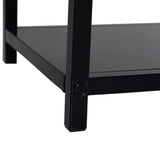 easycomfort portalegna da interno ed esterno salvaspazio in metallo con paletta scopino attizzatoio e pinza 34x34x111cm nero