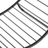 easycomfort easycomfort portalegna in ferro per interni ed esterni nero