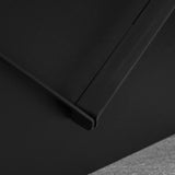 easycomfort braciere da giardino in acciaio quadrato con maniglie 50x45x30cm nero