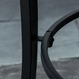 easycomfort braciere da giardino con coperchio parascintille attizzatoio e piano d appoggio in ceramica 68x68x45cm nero