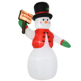 easycomfort easycomfort pupazzo di neve gonfiabile gigante 242cm con luci a led decorazione natalizia per esterno impermeabile
