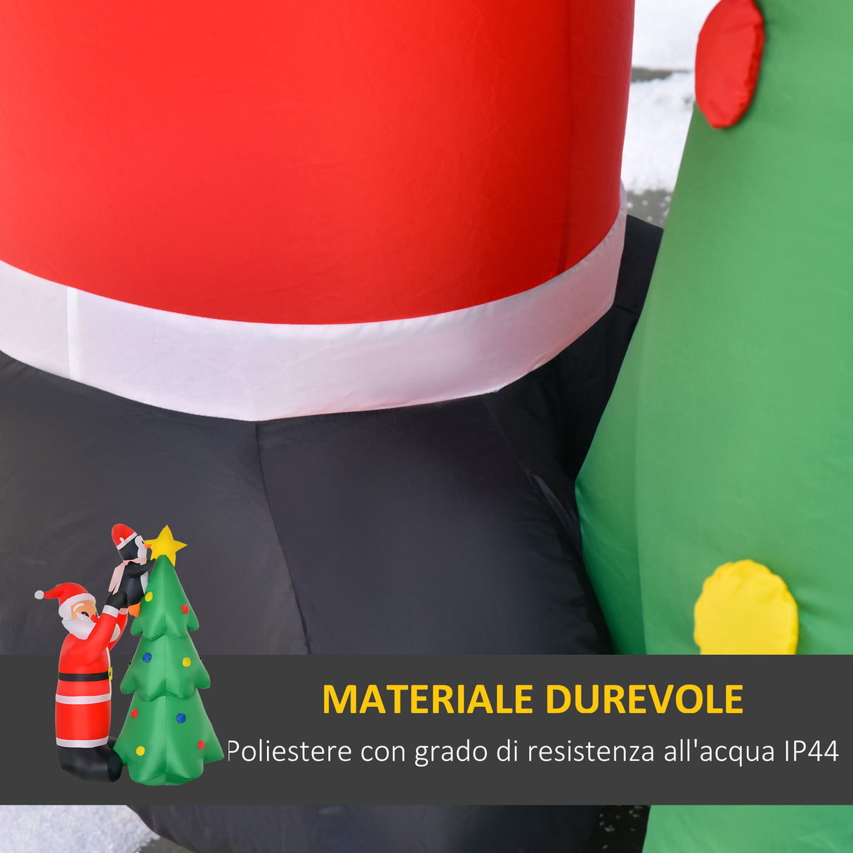 easycomfort easycomfort babbo natale gonfiabile decorazione natalizia con luci led e gonfiatore per giardino e casa