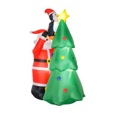 easycomfort easycomfort babbo natale gonfiabile decorazione natalizia con luci led e gonfiatore per giardino e casa