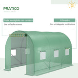 easycomfort easycomfort serra con tetto arrotondato in pe 3.5x2x2m