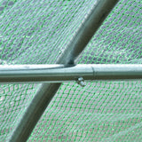 easycomfort easycomfort serra per piante a tunnel da esterno in acciaio e pe con 8 finestre 5 95 x 3 x 2m verde ean 8054144132549