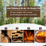 easycomfort easycomfort fioriera box rettangolare per piante in legno di abete 80x33x30cm