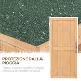 easycomfort easycomfort armadio da esterno ripostiglio da giardino a 2 ripiani porta attrezzi in legno 74 43 88cm