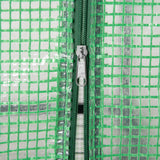 easycomfort serra per piante verticale con scaffale a 4 ripiani in acciaio e pe verde scuro 70x50x160cm