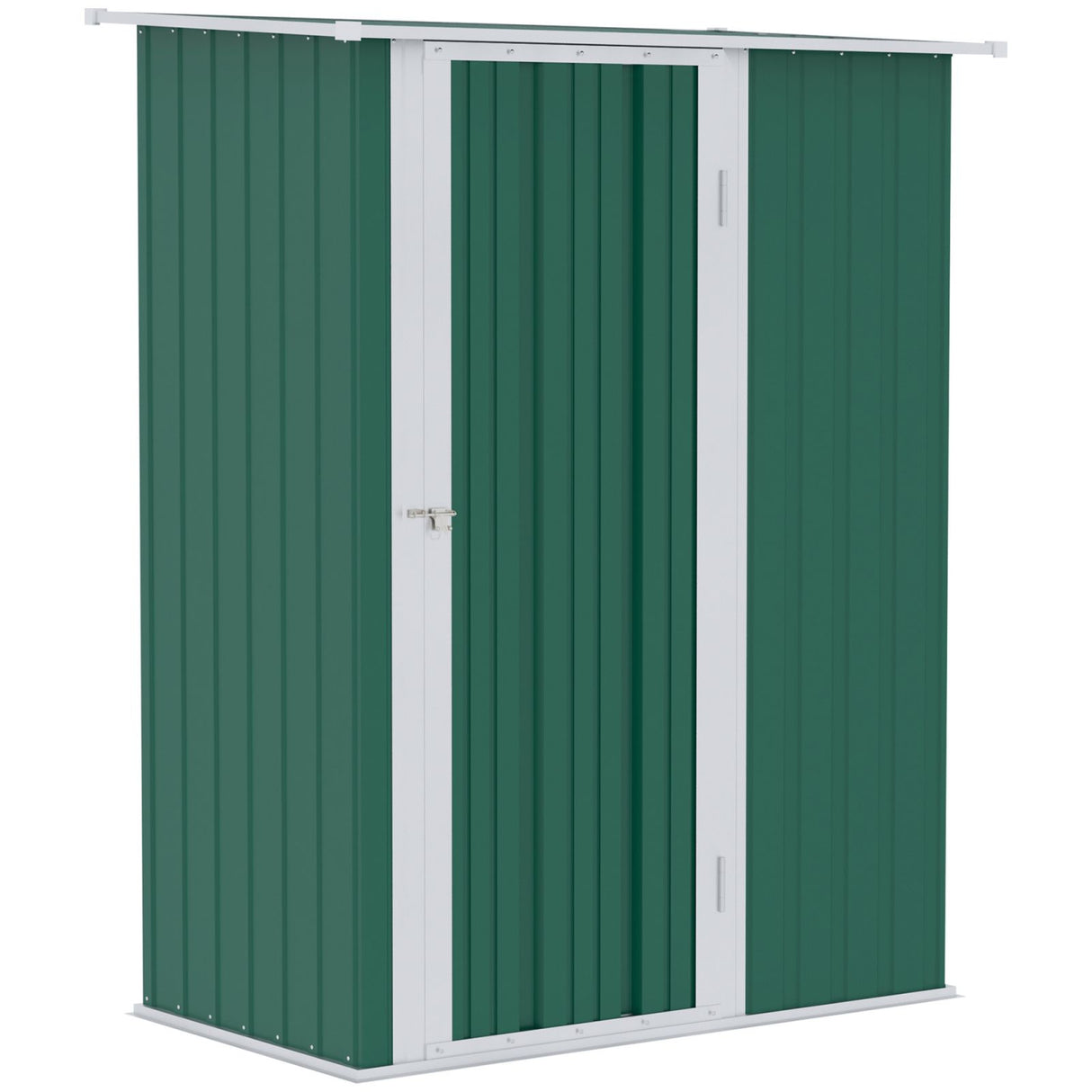easycomfort casetta porta attrezzi capanno in acciaio impermeabile 142x84x189cm