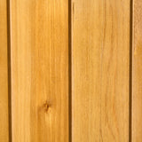 easycomfort easycomfort casetta da giardino in legno a 2 ante con sgabello alto a 2 ripiani e tetto idrorepellente 140x75x157 cm