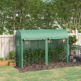 easycomfort easycomfort serra a tunnel da giardino 2 porte avvolgibili 4 finestre acciaio e pe