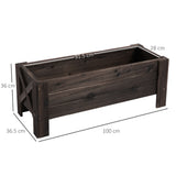 easycomfort easycomfort fioriera da esterno portapiante vaso per orto rialzato in legno