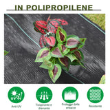 easycomfort easycomfort telo nero pacciamatura 50x2m per orto serra giardino drenante e traspirante con quadrettatura