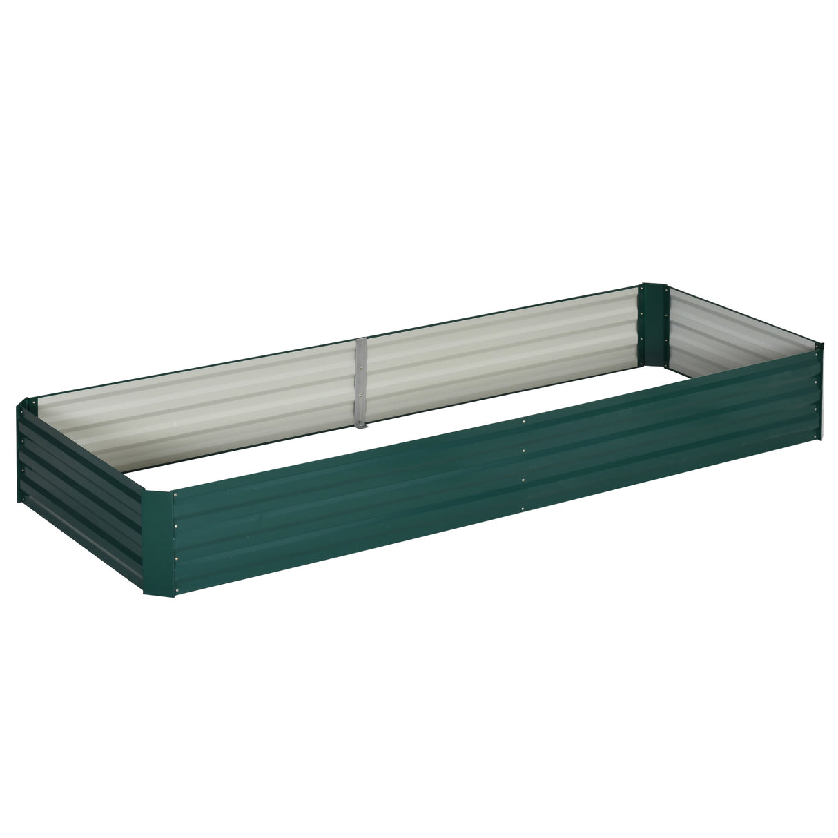 easycomfort letto per orto rialzato in metallo da esterno portapiante per fiori ed erbe 241x90 5x30cm