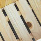 easycomfort fioriera in legno pieghevole da esterno con base drenante 70x30x25cm 33172