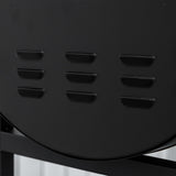easycomfort easycomfort barbecue in acciaio con 2 griglie indipendenti nero 90cm x 45cm x 96cm