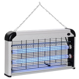 easycomfort easycomfort elettroinsetticida da esterno e interno con lampada antizanzare uv per 60m zanzariera elettrica 15w grigio