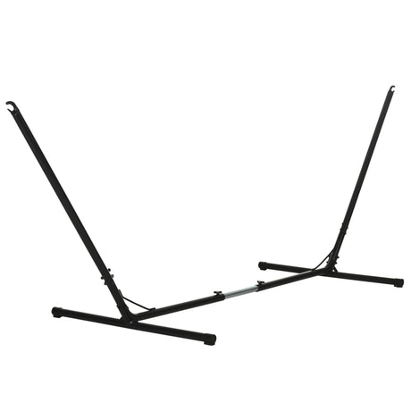 easycomfort easycomfort supporto struttura portante per amaca regolabile max. 150 kg nero 308 380x108x120cm