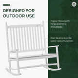 easycomfort easycomfort panchina a dondolo da giardino 2 posti con schienale alto e braccioli in legno bianco