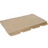 easycomfort easycomfort dondolo 3 posti da giardino convertibile in lettino con gazebo con zanzariera e cuscini 257x175x240cm cachi