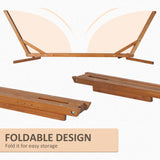 easycomfort supporto amaca 4m pieghevole e regolabile su 3 livelli in legno
