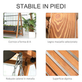 easycomfort easycomfort dondolo da giardino 3 posti convertibile in letto matrimoniale 225 5x113x180cm
