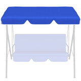 easycomfort tettuccio di ricambio per dondolo in poliestere con protezione uv50+ 192x144cm blu